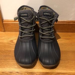 Grey/Navy Sperry Bean Boots